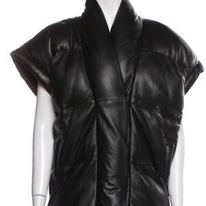 Frame Women's Sleeveless Black Puffer Jacket